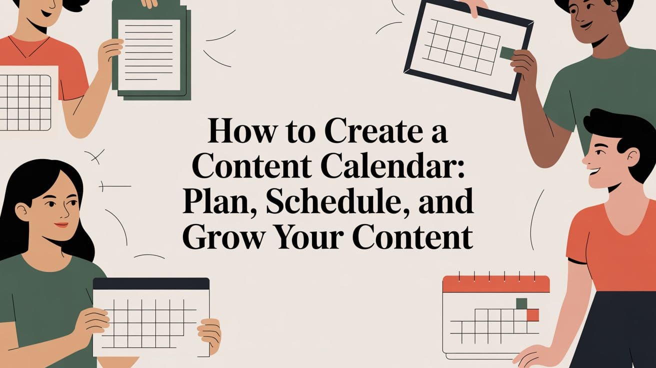 How to Create a Content Calendar: Plan, Schedule, and Grow Your Content