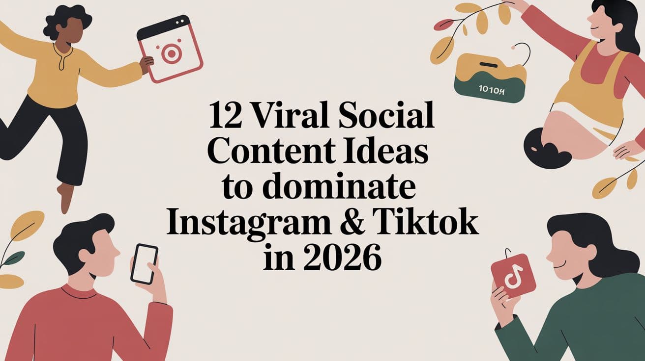 12 Viral Social Content Ideas to Dominate Instagram & TikTok in 2026