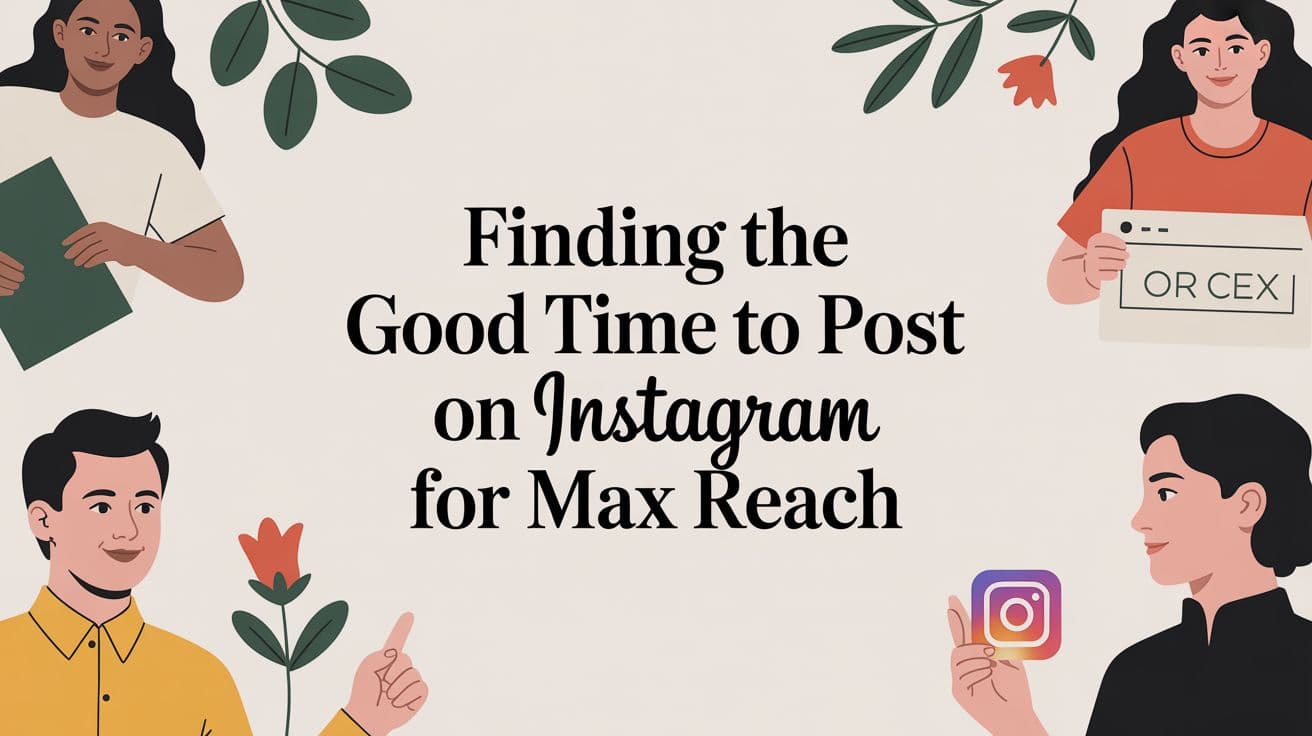 Finding the Good Time to Post on Instagram for Max Reach