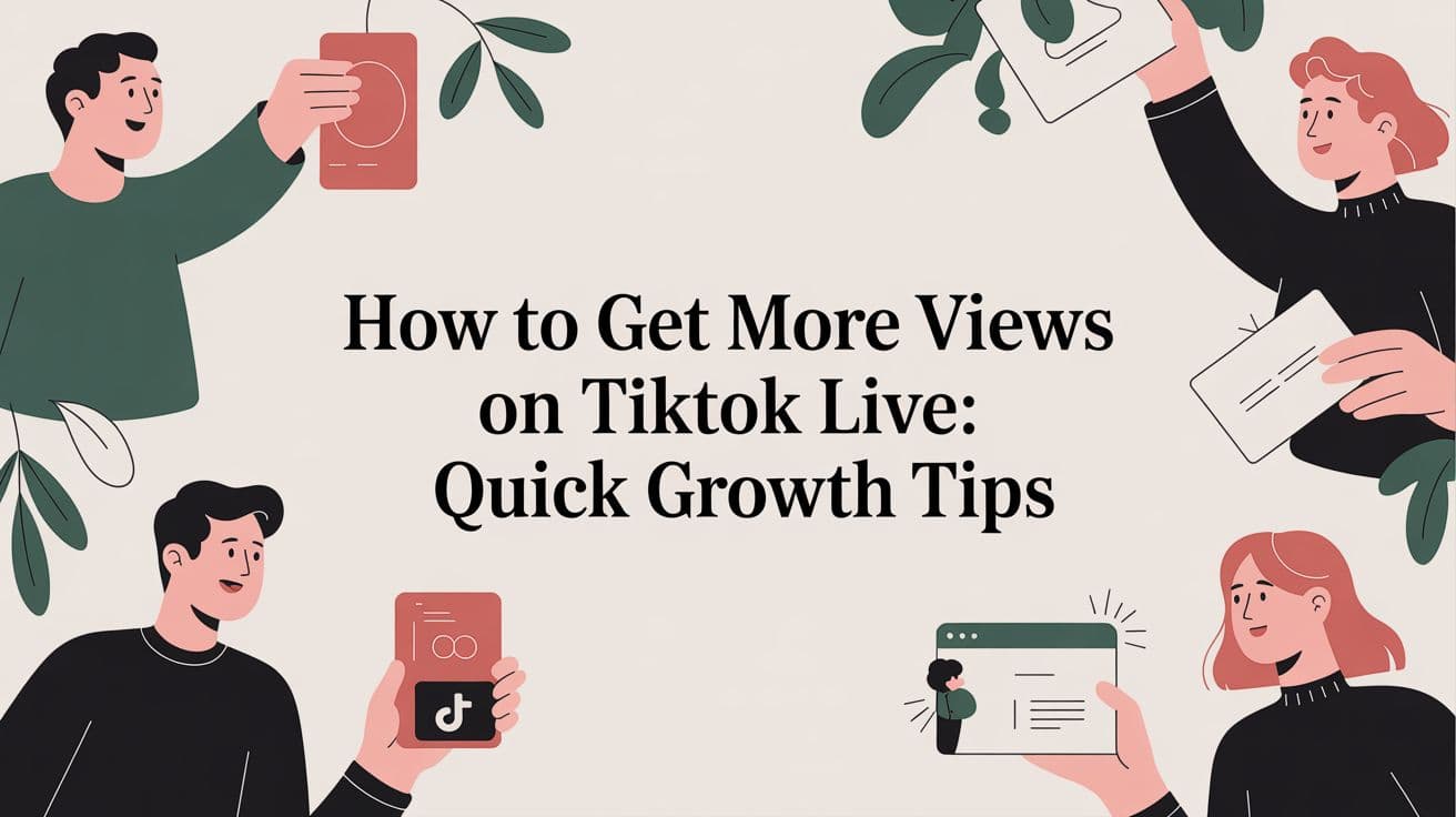 how to get more views on tiktok live: Quick growth tips