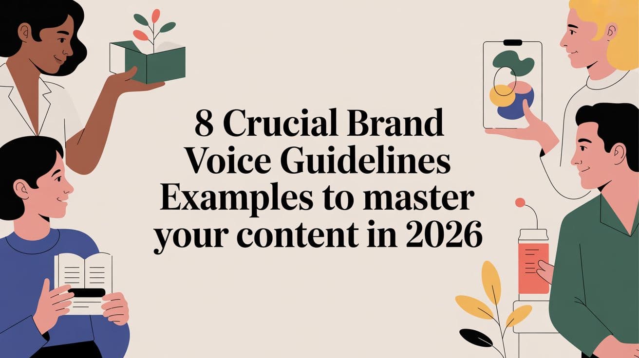 8 Crucial Brand Voice Guidelines Examples To Master Your Content in 2026