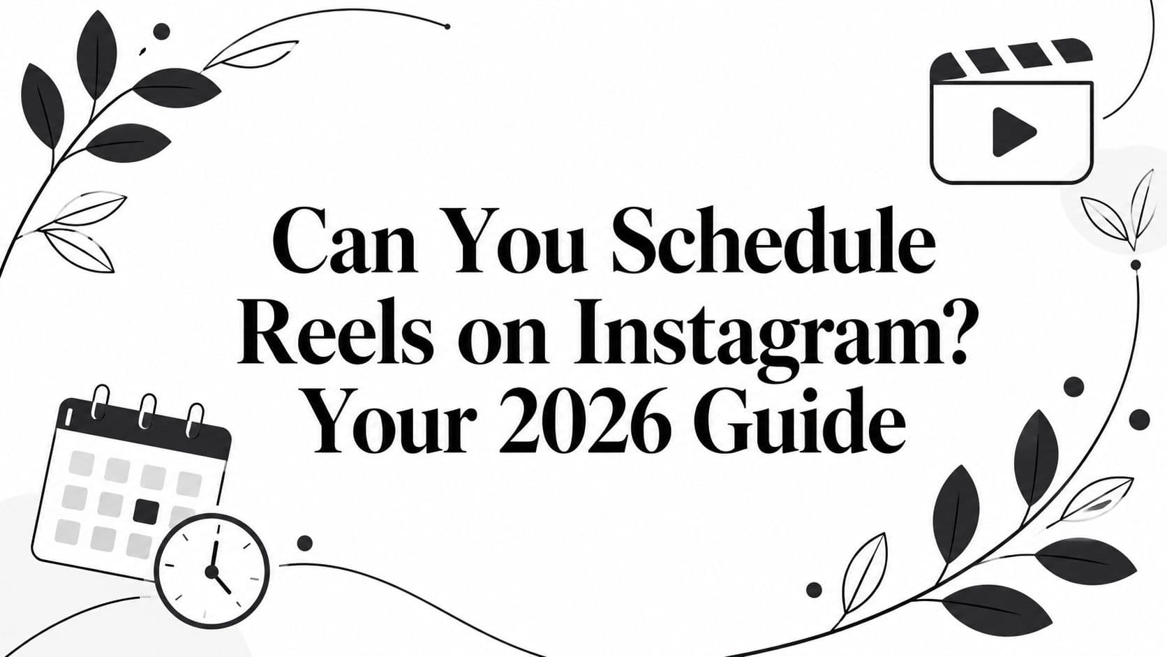Can You Schedule Reels on Instagram? Your 2026 Guide