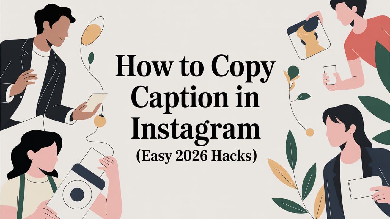 How to Copy Caption in Instagram (Easy 2026 Hacks)