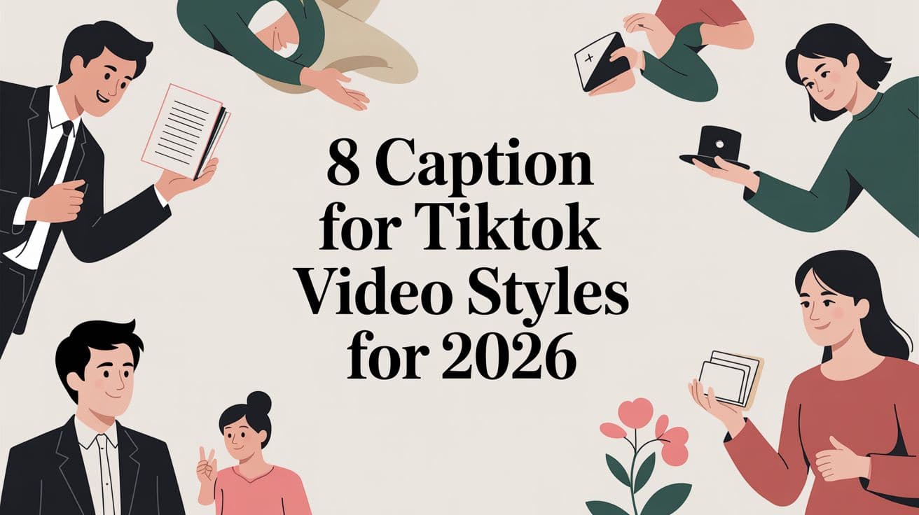 8 Caption for TikTok Video Styles for 2026
