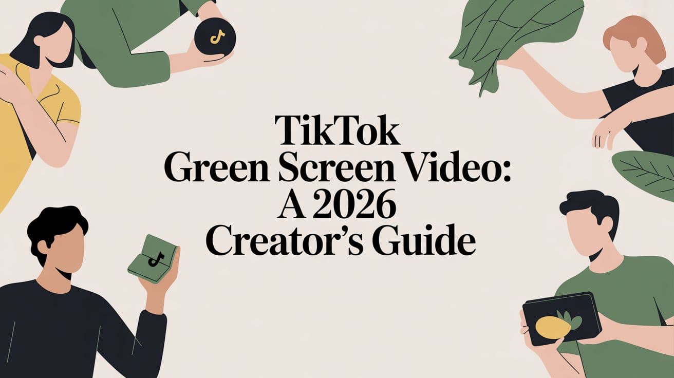 TikTok Green Screen Video: A 2026 Creator's Guide
