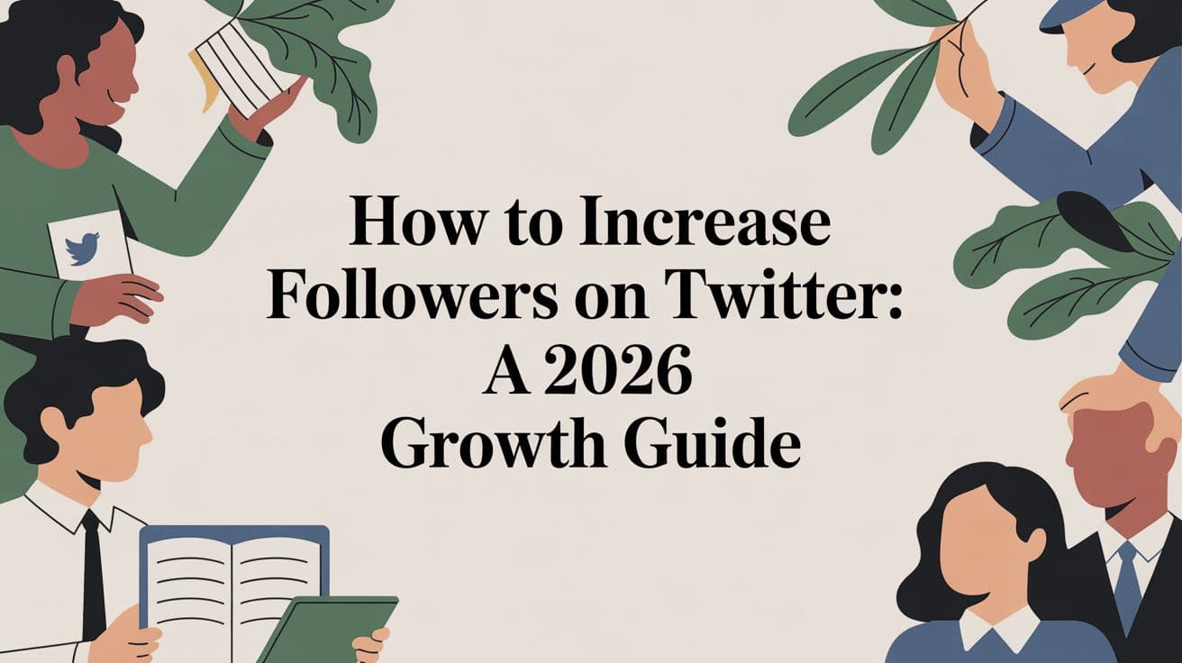 How to Increase Followers on Twitter: A 2026 Growth Guide