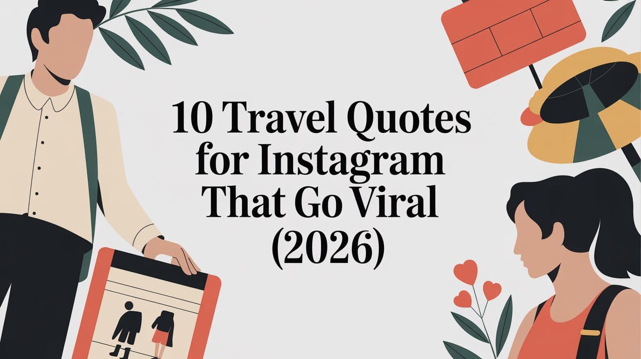 10 Travel Quotes for Instagram That Go Viral (2026)