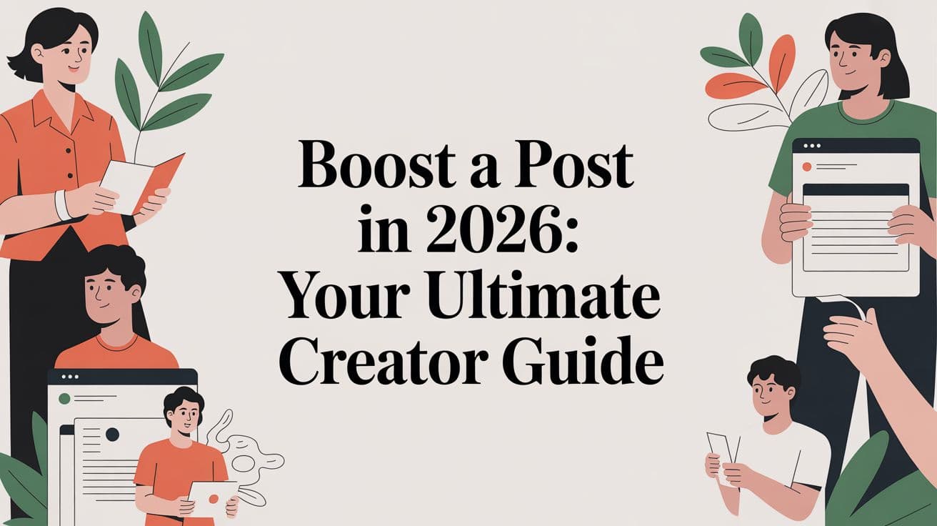 Boost a Post in 2026: Your Ultimate Creator Guide
